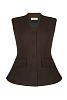 ЖИЛЕТ В ШОКОЛАДНОМ ЦВЕТЕ