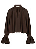 БЛУЗА ШОКОЛАДНОМ ЦВЕТЕ