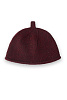 ШАПКА С ПИПКОЙ В  ЦВЕТЕ БУРГУНДИ