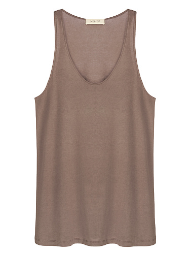 МАЙКА ИЗ ВИСКОЗЫ В БЕЖЕВОМ ЦВЕТЕ МАЙКА ИЗ ВИСКОЗЫ В БЕЖЕВОМ ЦВЕТЕ